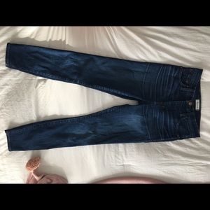 Madewell 10” inch high riser skinny skinny jeans.